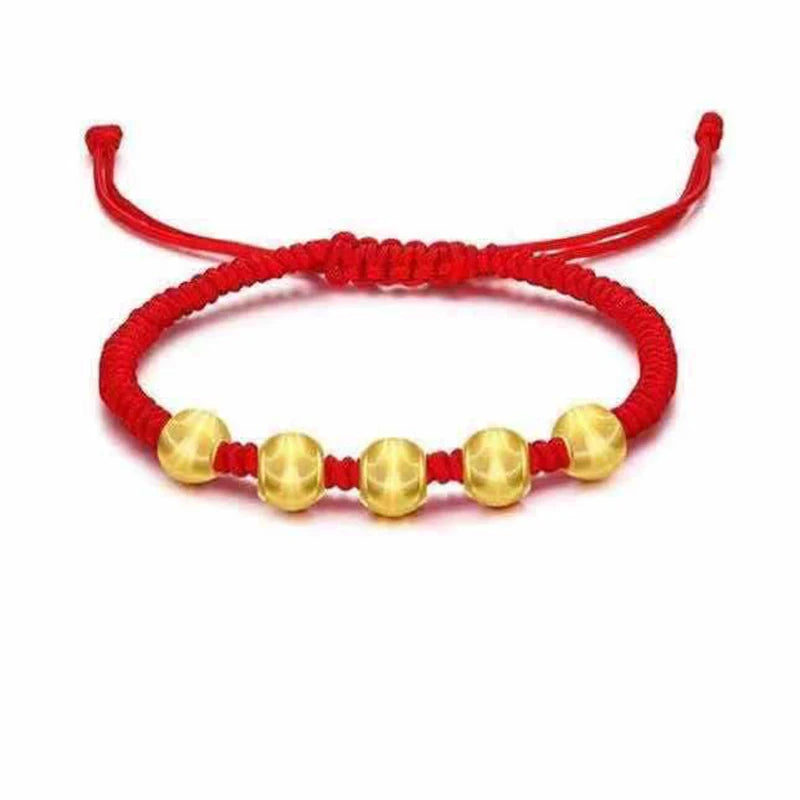 YUNLI Pure 999 24K Gold Round Pendant Lucky Bead DIY Jewelry Accessories Fine Jewelry Gifts for Women PE018
