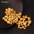 YUNLI Pure 999 24K Gold Round Pendant Lucky Bead DIY Jewelry Accessories Fine Jewelry Gifts for Women PE018