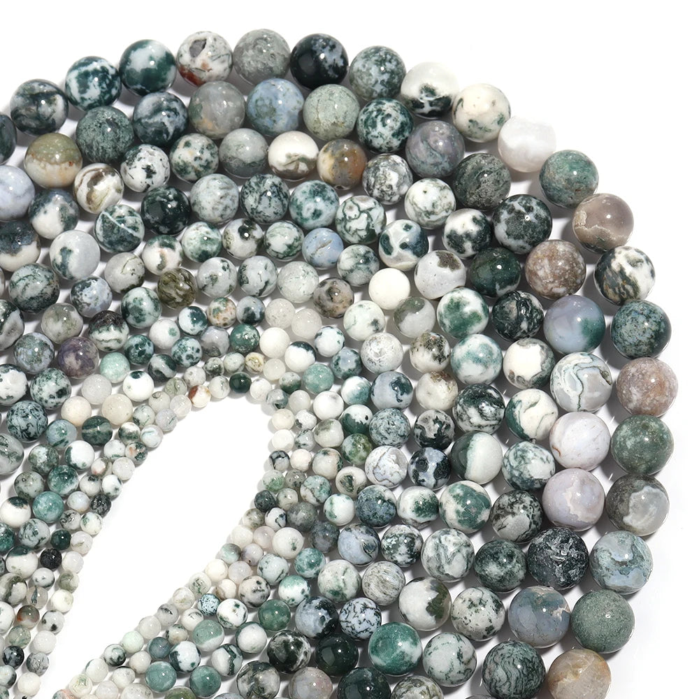 1Strand Natural Stone Jade Beads Loose Smooth Spacer Beads for Jewelry Making Diy Bracelet Necklace Accessories Wholesale
