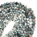 1Strand Natural Stone Jade Beads Loose Smooth Spacer Beads for Jewelry Making Diy Bracelet Necklace Accessories Wholesale