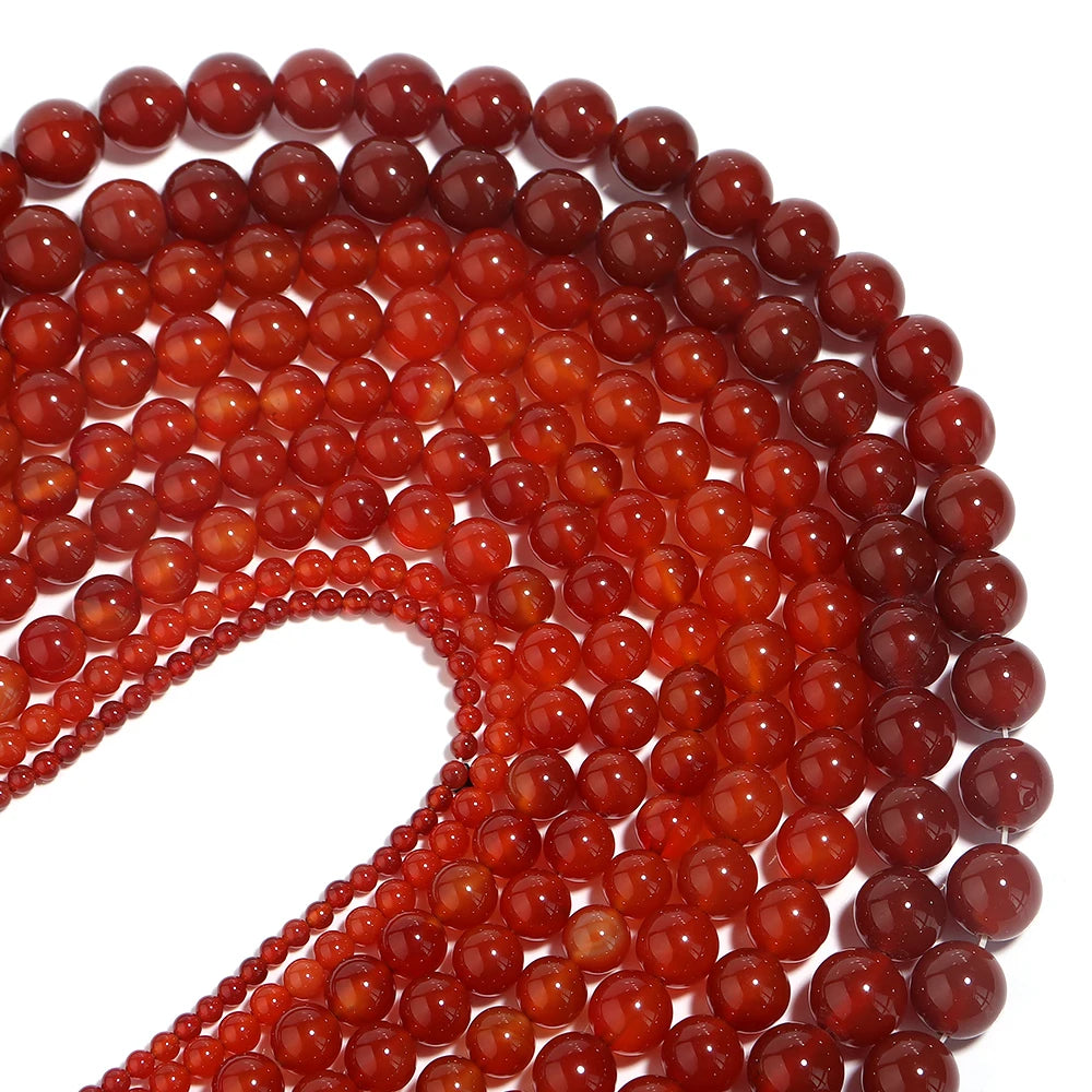 1Strand Natural Stone Jade Beads Loose Smooth Spacer Beads for Jewelry Making Diy Bracelet Necklace Accessories Wholesale
