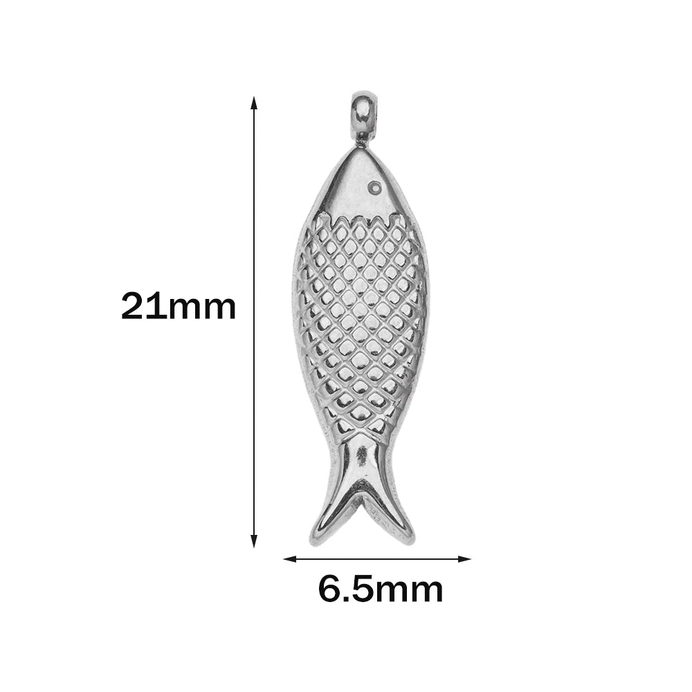 10pcs Stainless Steel Summer Beach Charms Starfish Seashell Conch Pendants for DIY Bracelet Necklace Earrings Jewelry Making