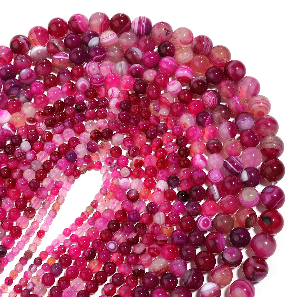 1Strand Natural Stone Jade Beads Loose Smooth Spacer Beads for Jewelry Making Diy Bracelet Necklace Accessories Wholesale