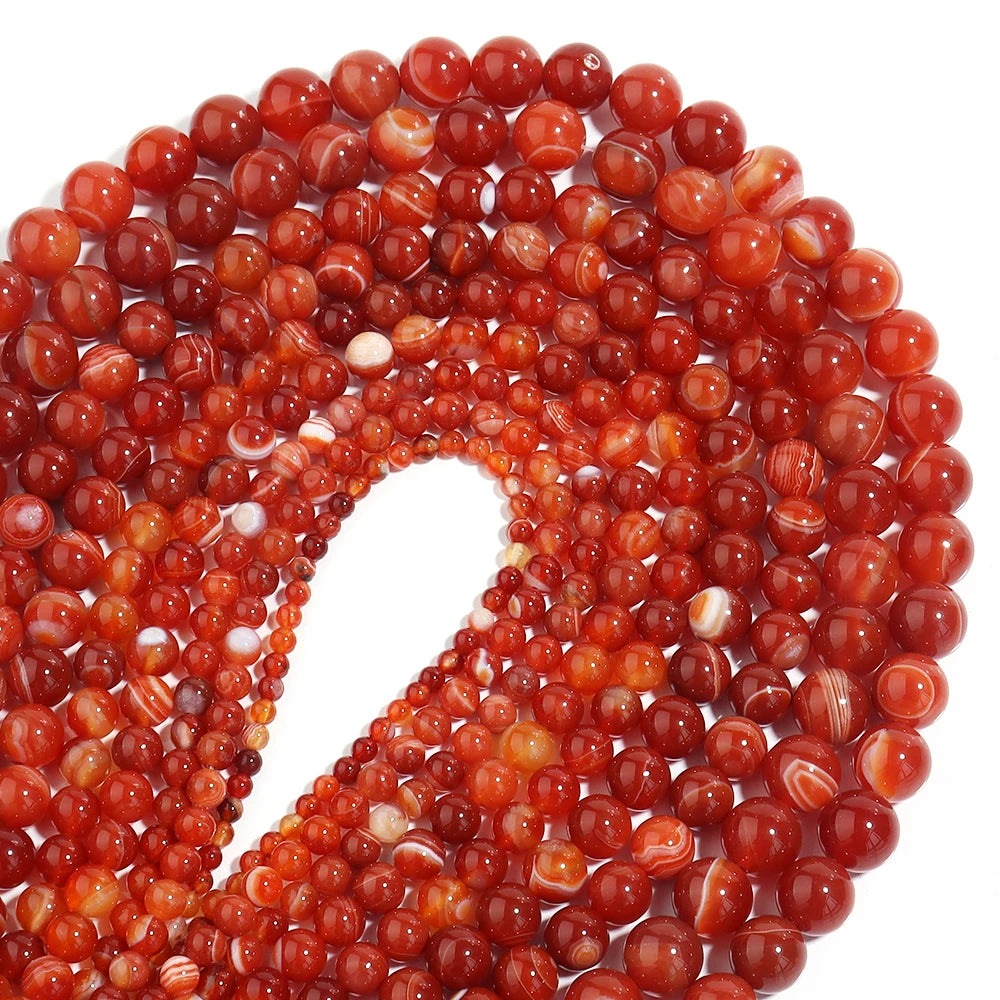 1Strand Natural Stone Jade Beads Loose Smooth Spacer Beads for Jewelry Making Diy Bracelet Necklace Accessories Wholesale