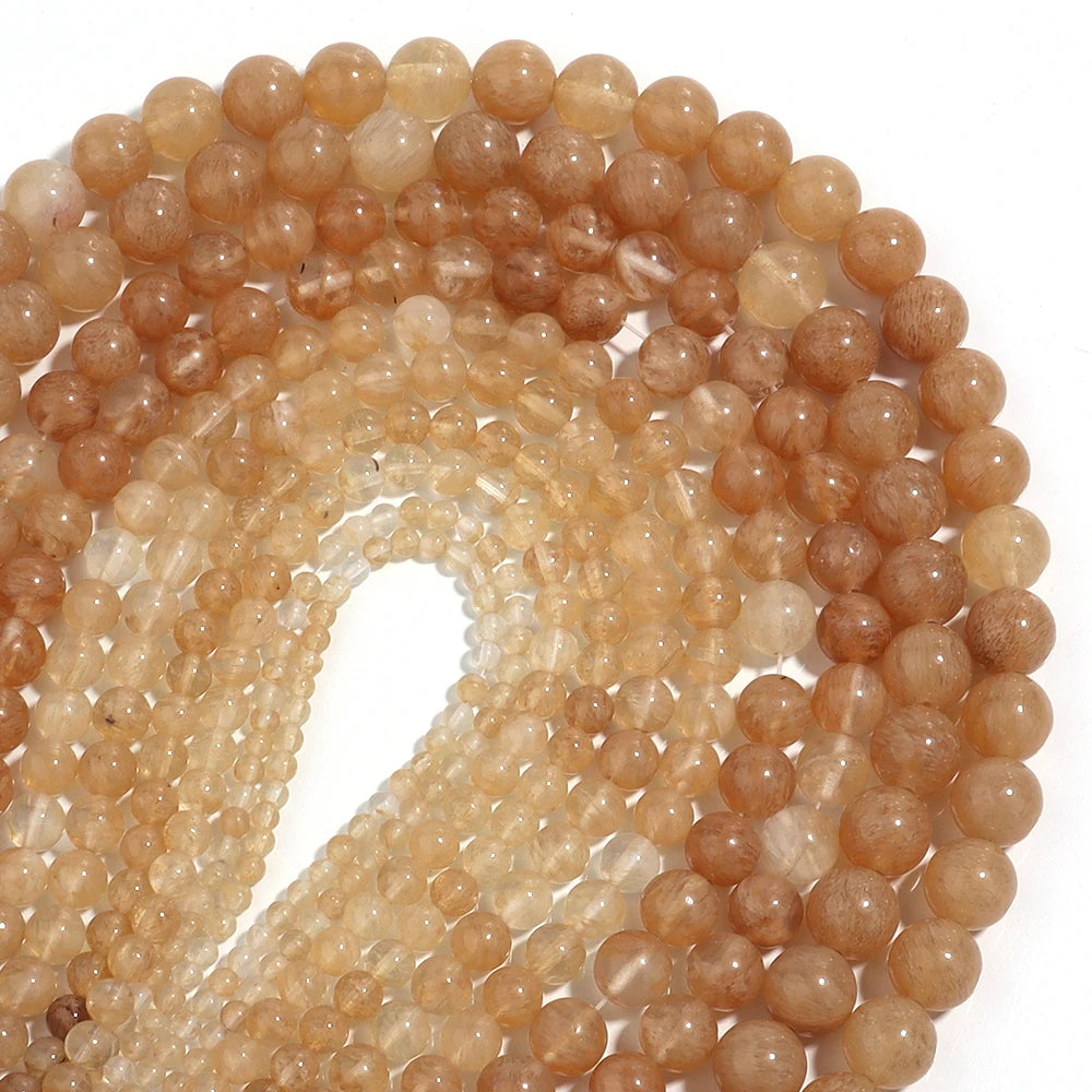 1Strand Natural Stone Jade Beads Loose Smooth Spacer Beads for Jewelry Making Diy Bracelet Necklace Accessories Wholesale