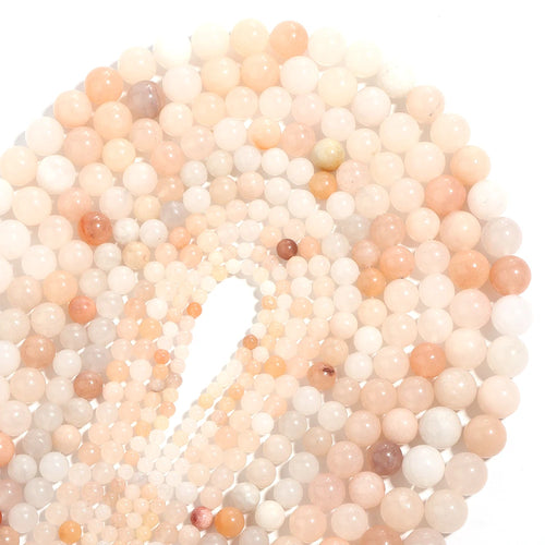 1Strand Natural Stone Jade Beads Loose Smooth Spacer Beads for Jewelry Making Diy Bracelet Necklace Accessories Wholesale