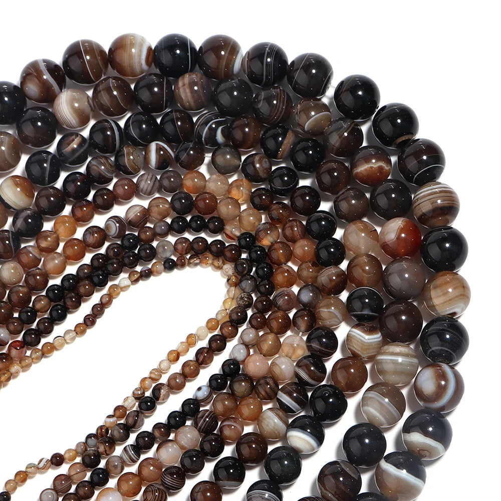 1Strand Natural Stone Jade Beads Loose Smooth Spacer Beads for Jewelry Making Diy Bracelet Necklace Accessories Wholesale