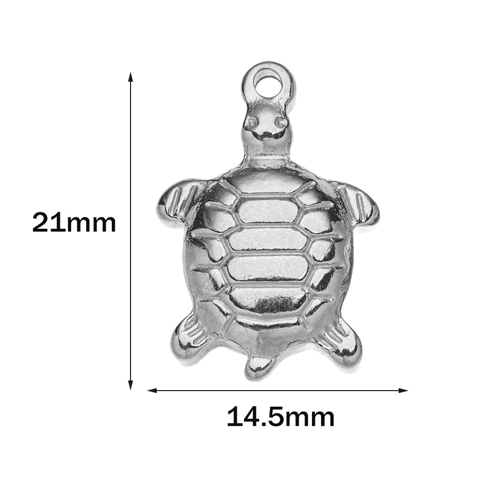 10pcs Stainless Steel Summer Beach Charms Starfish Seashell Conch Pendants for DIY Bracelet Necklace Earrings Jewelry Making