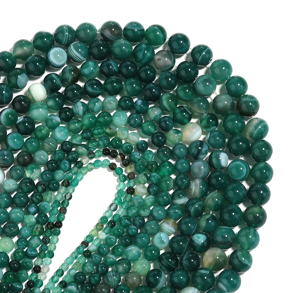 1Strand Natural Stone Jade Beads Loose Smooth Spacer Beads for Jewelry Making Diy Bracelet Necklace Accessories Wholesale