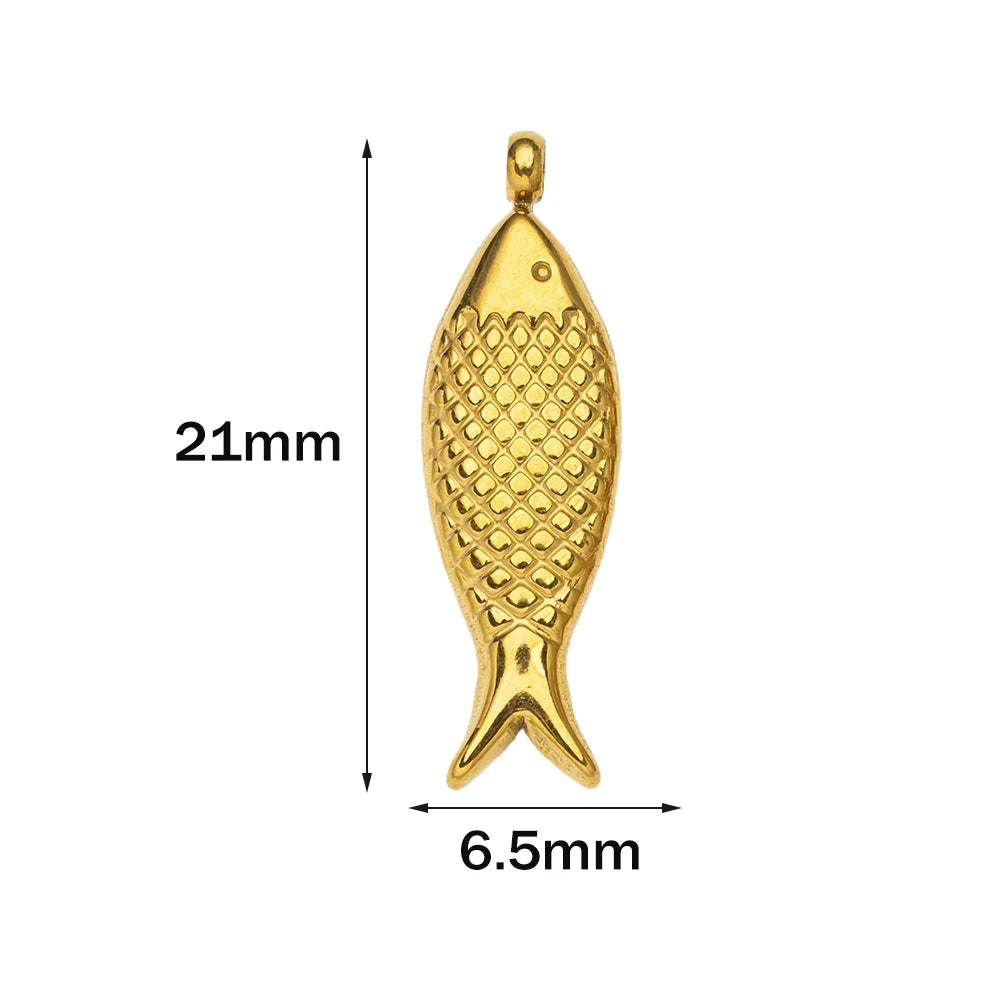 10pcs Stainless Steel Summer Beach Charms Starfish Seashell Conch Pendants for DIY Bracelet Necklace Earrings Jewelry Making
