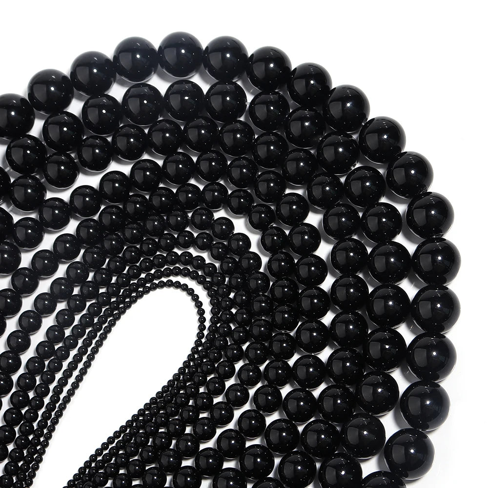 1Strand Natural Stone Jade Beads Loose Smooth Spacer Beads for Jewelry Making Diy Bracelet Necklace Accessories Wholesale