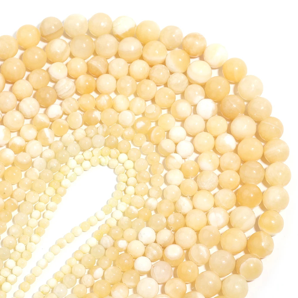 1Strand Natural Stone Jade Beads Loose Smooth Spacer Beads for Jewelry Making Diy Bracelet Necklace Accessories Wholesale