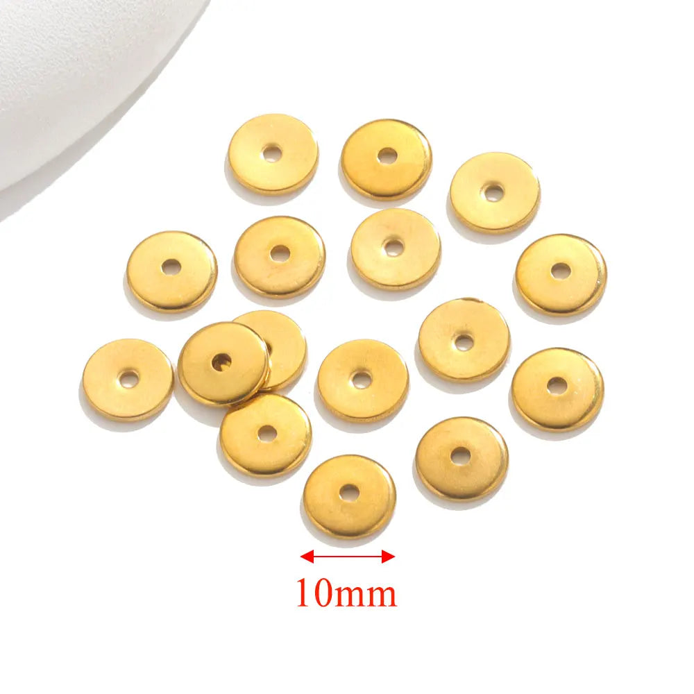 50pcs Stainless Steel Daisy Spacer Beads For Jewelry Making Snowflake Loose Bead For DIY Bracelet Jewelry Making Supplies