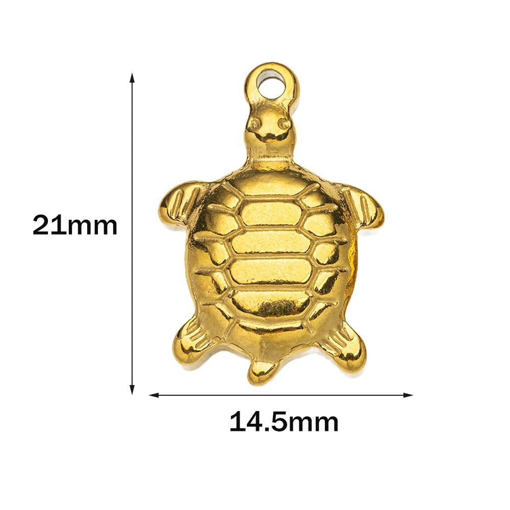 10pcs Stainless Steel Summer Beach Charms Starfish Seashell Conch Pendants for DIY Bracelet Necklace Earrings Jewelry Making