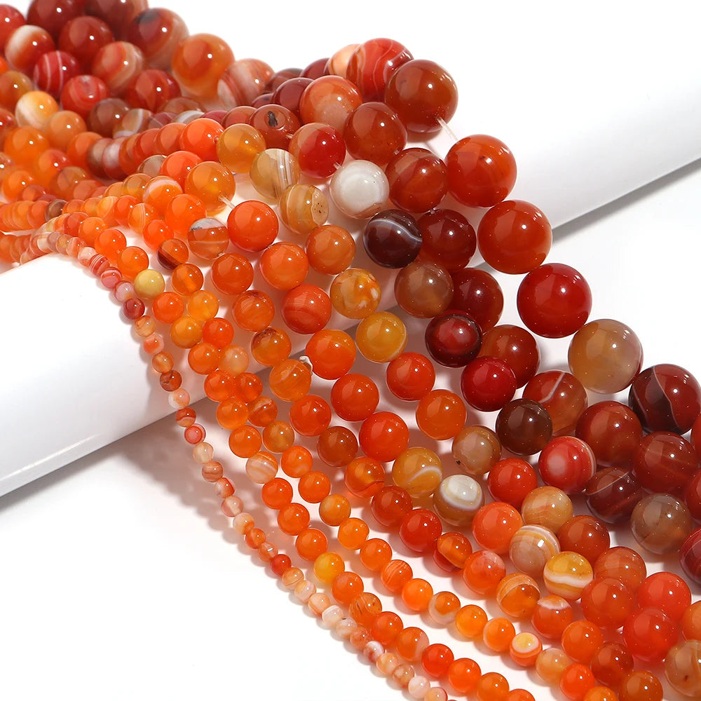 Natural Stone 4 6 8 10 12mm Round Tiger Eye Amethyst Agate Jades Stone Spacer Bead For Jewelry Making Diy Bracelet Needlework