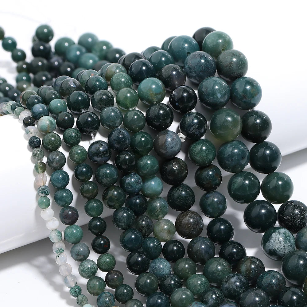 Natural Stone 4 6 8 10 12mm Round Tiger Eye Amethyst Agate Jades Stone Spacer Bead For Jewelry Making Diy Bracelet Needlework
