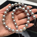 10-12mm Gray Round Beads High Quality Real Natural Freshwater Pearl Loose Beads for Jewelry Making DIY Women Necklace Accessory