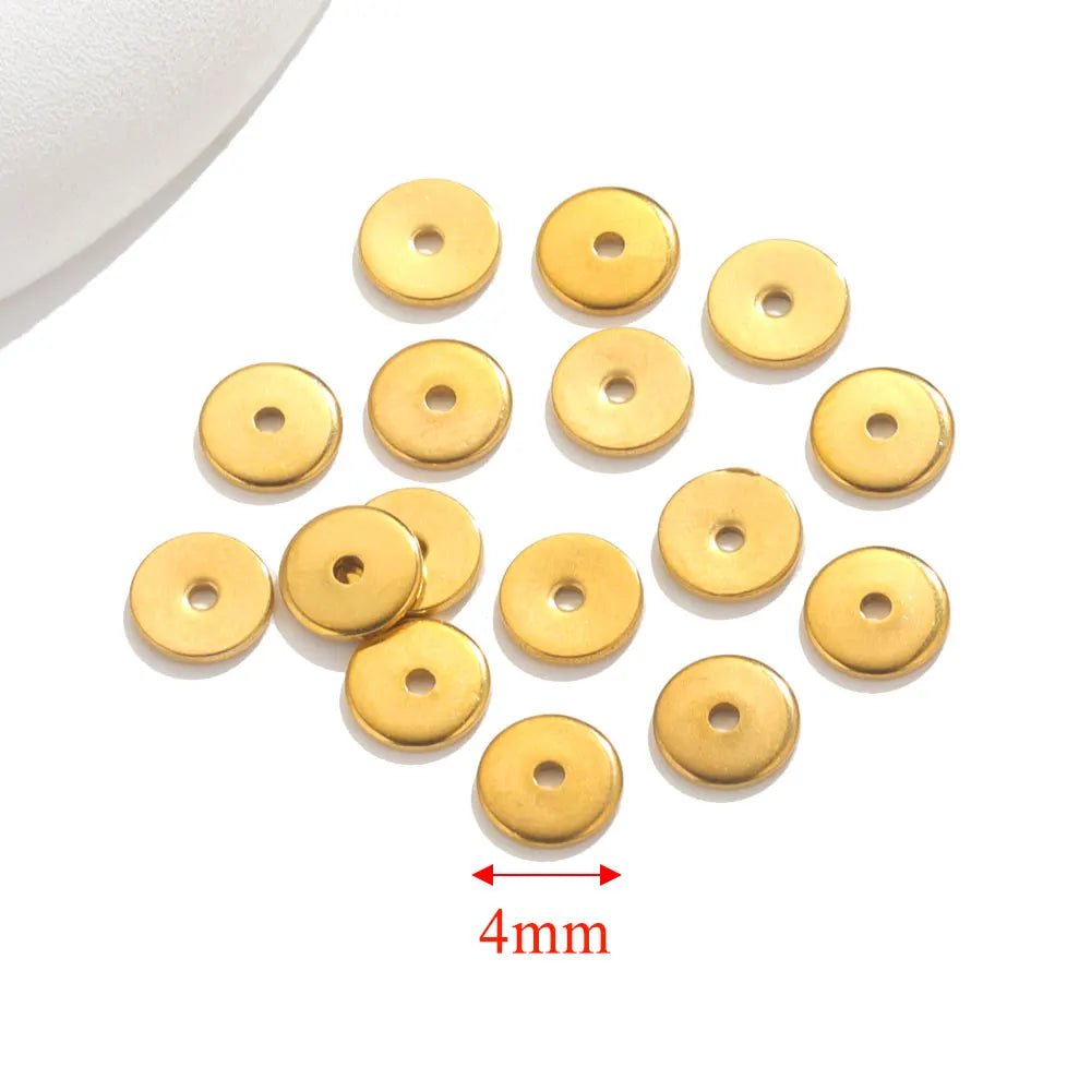 50pcs Stainless Steel Daisy Spacer Beads For Jewelry Making Snowflake Loose Bead For DIY Bracelet Jewelry Making Supplies